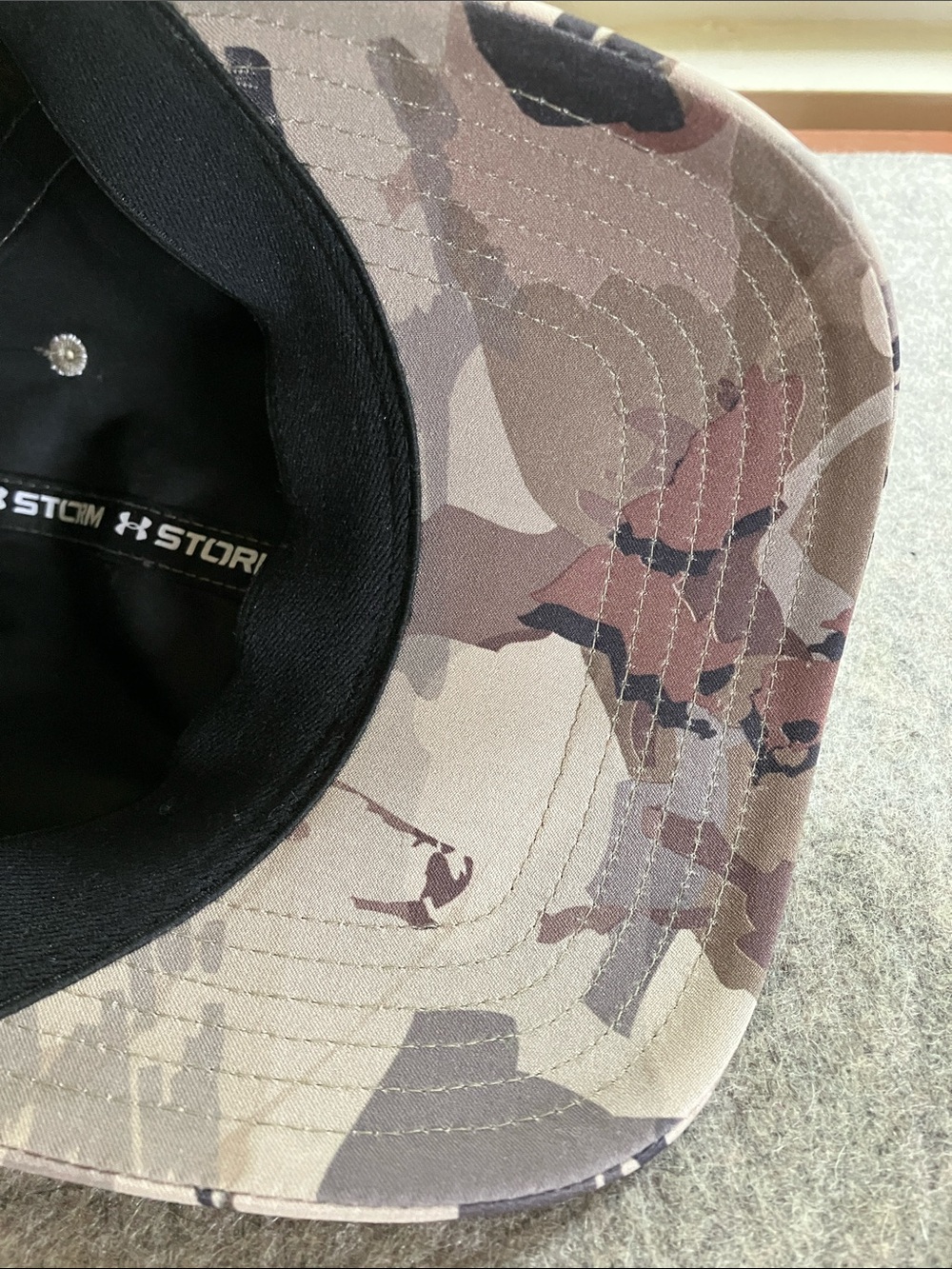 STORM UNDER ARMOR CAMO CAP
NWOT SIZE XL/XXL - Picture 5 of 11